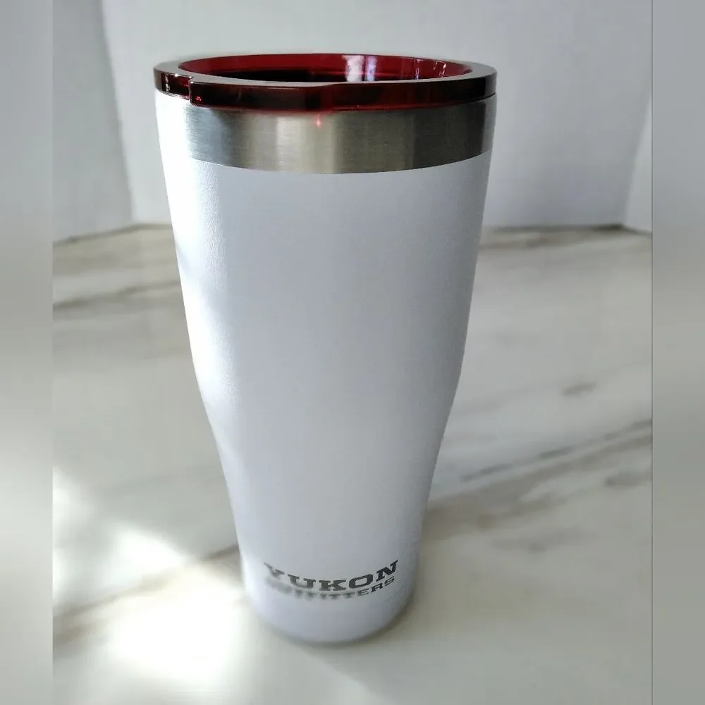 Buc-ee's White & Red Insulated Stainless Steel Tumbler Yukon Outfitters - 20oz